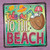 Take Me To The Beach Novelty Square Sticker Decal