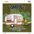 Camping Is My Happy Place Novelty Square Sticker Decal