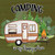 Camping Is My Happy Place Novelty Square Sticker Decal