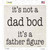Not A Dad Bod Father Figure Novelty Square Sticker Decal