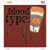 Blood Type Pumpkin Spice Novelty Square Sticker Decal