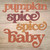 Pumpkin Spice Baby Novelty Square Sticker Decal