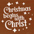 Christmas Begins with Christ Novelty Square Sticker Decal