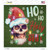 Ho Ho Holy Shit Novelty Square Sticker Decal