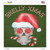 Skelly Xmas Novelty Square Sticker Decal