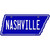 Nashville Blue Novelty Metal Tennessee License Plate Tag