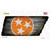Orange Tri Star Novelty Rusty Effect Tennessee Shape Sticker Decal