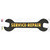 Service Repair Yellow Novelty Wrench Sticker Decal
