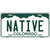 Native Colorado Metal Novelty License Plate