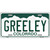 Greeley Colorado Metal Novelty License Plate