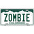 Zombie Colorado Metal Novelty License Plate