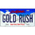 Gold Rush South Dakota Metal Novelty License Plate