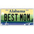 Best Mom Alabama Metal Novelty License Plate