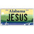 Jesus Alabama Metal Novelty License Plate