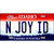 N Joy ID Idaho Metal Novelty License Plate