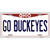 Go Buckeyes Ohio Metal Novelty License Plate