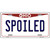 Spoiled Ohio Metal Novelty License Plate