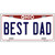 Best Dad Ohio Metal Novelty License Plate