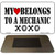 Heart Belongs To Mechanic Novelty Metal Magnet M-9857
