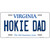 Hokie Dad Virginia Metal Novelty License Plate