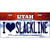 I Love Slackline Utah Metal Novelty License Plate