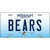 Bears Missouri Metal Novelty License Plate