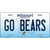 Go Bears Missouri Metal Novelty License Plate