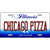 Chicago Pizza Illinois Metal Novelty License Plate