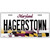 Hagerstown Maryland Metal Novelty License Plate