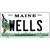 Wells Maine Metal Novelty License Plate