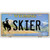 Skier Wyoming Metal Novelty License Plate