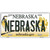 Nebraska Metal Novelty License Plate