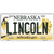 Lincoln Nebraska Metal Novelty License Plate