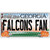 Falcons Fan Georgia Novelty Metal License Plate