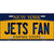 Jets Fan New York Novelty Metal License Plate