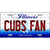 Cubs Fan Illinois Novelty Metal License Plate