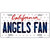 Angels Fan California Novelty Metal License Plate