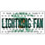 Lightning Fan Florida Novelty Metal License Plate