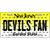 Devils Fan New Jersey Novelty Metal License Plate