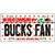 Bucks Fan Wisconsin Novelty Metal License Plate