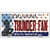 Thunder Fan Oklahoma Novelty Metal License Plate