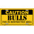 Caution Bulls Fan Metal Novelty License Plate