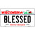 Blessed Wisconsin Metal Novelty License Plate