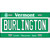 Burlington Vermont Metal Novelty License Plate