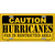 Caution Hurricanes Metal Novelty License Plate