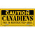 Caution Canadiens Metal Novelty License Plate