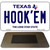 Hook'em Texas Novelty Metal Magnet M-9359
