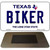 Biker Texas Novelty Metal Magnet M-9398
