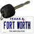 Fort Worth Texas Novelty Aluminum Key Chain KC-9371