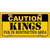 Caution Kings Metal Novelty License Plate